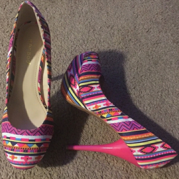 Bamboo Stilleto Heels - Picture 3 of 3